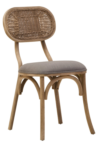 Fiji Grey Wash Elm Wood Dining Chair