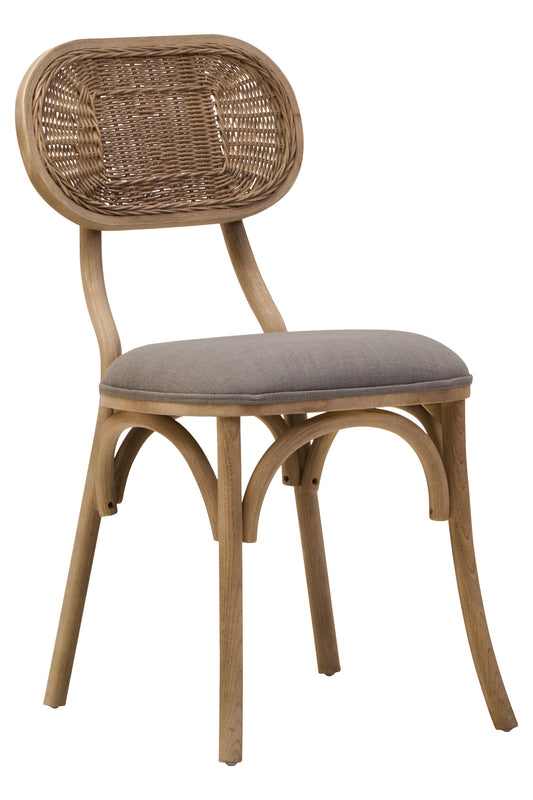Fiji Grey Wash Elm Wood Dining Chair