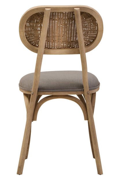 Fiji Grey Wash Elm Wood Dining Chair