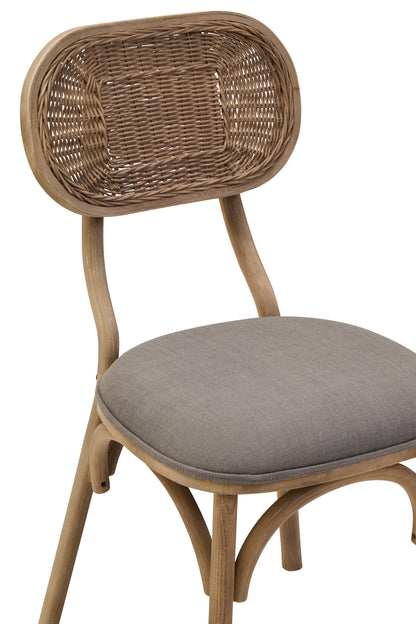 Fiji Grey Wash Elm Wood Dining Chair