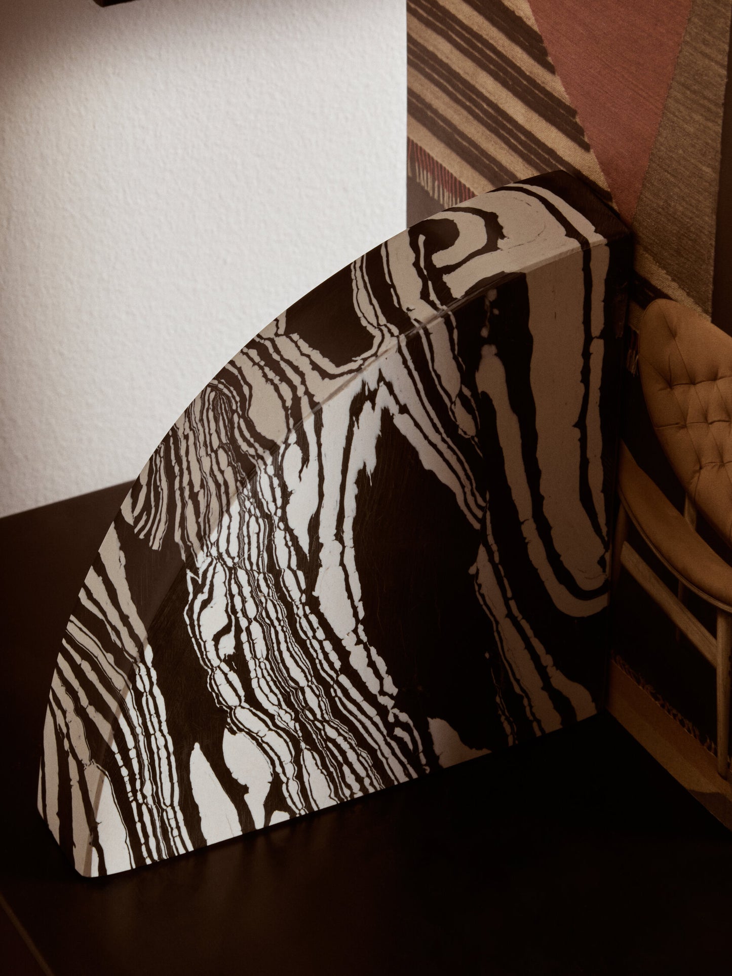 Luxe Decor Black White Marble Set of 2 Bookends