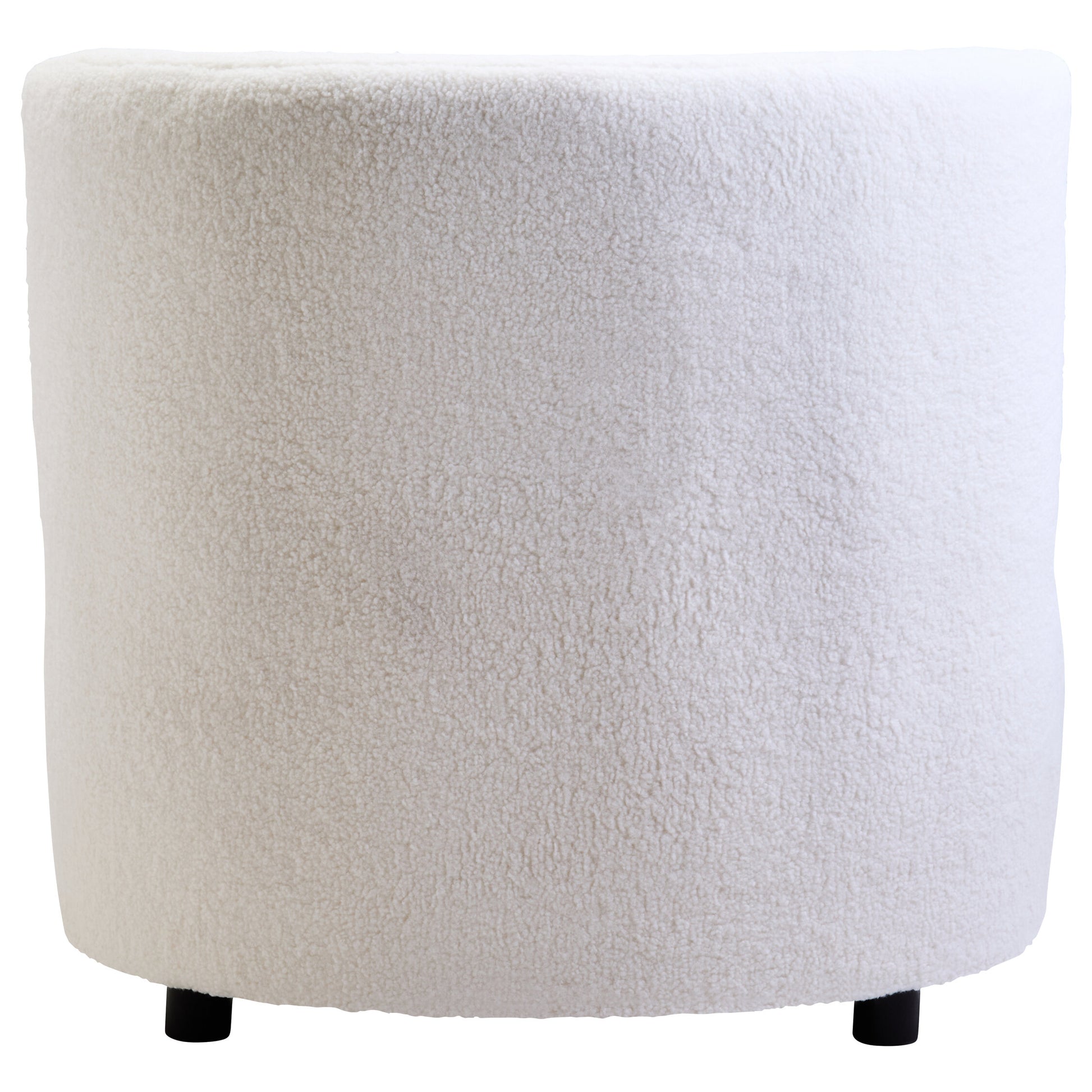 Allure Ivory Boucle Effect Armless Lounge Chair Armchair | Bali & Blue