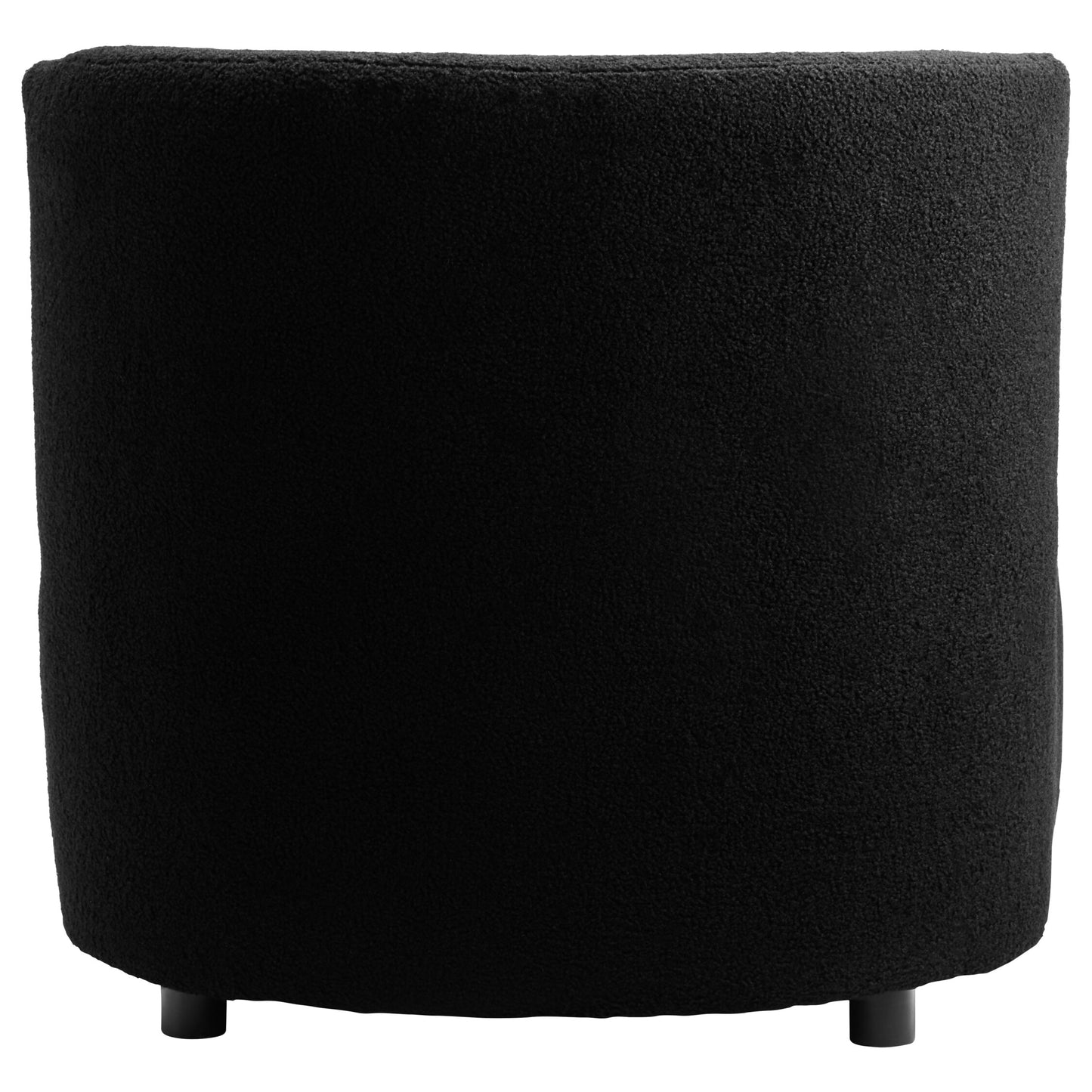 Allure Black Boucle Effect Armless Lounge Chair Armchair | Bali & Blue