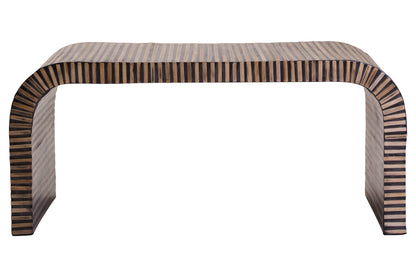 Argentina Bamboo Inlay Curved Coffee Table