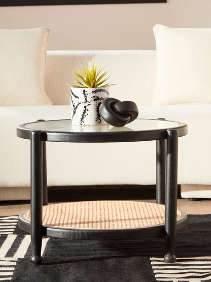 Fiji Rattan and Glass Coffee Table