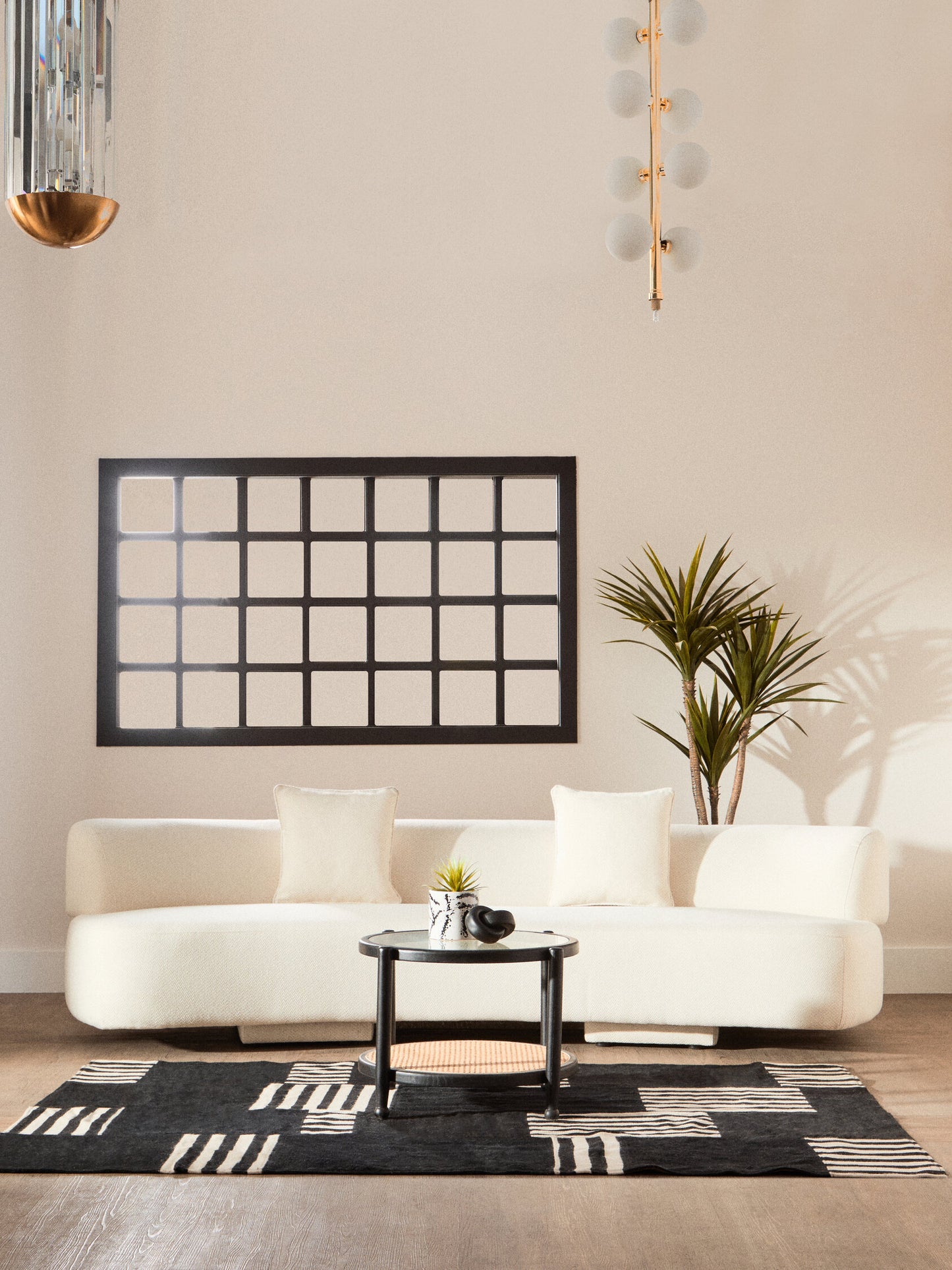 Fiji Rattan and Glass Coffee Table