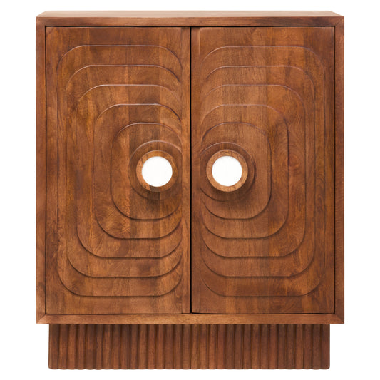 Brando 2 Door Mango Wood Carved Cabinet