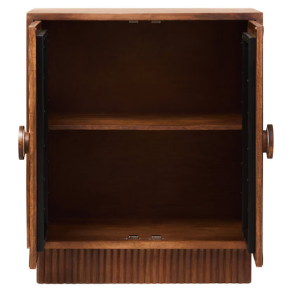 Brando 2 Door Mango Wood Carved Cabinet