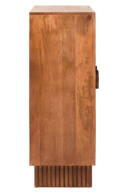 Brando 2 Door Mango Wood Carved Cabinet