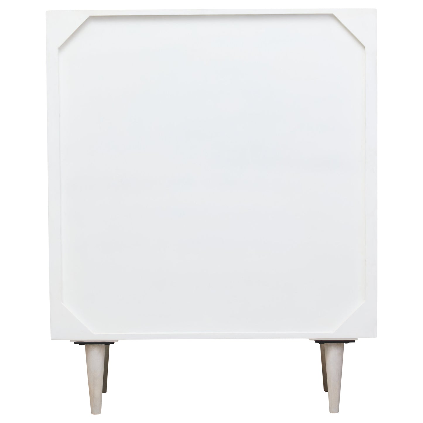 Orla Two Door Whitewash Mango Wood Abstract Cabinet