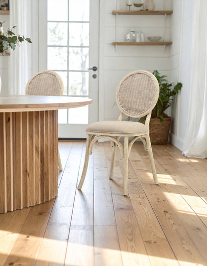 Fiji White Wash Elm Wood Dining Chair