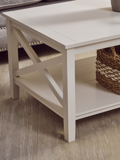 Cambridge White Rectangular Coffee Table