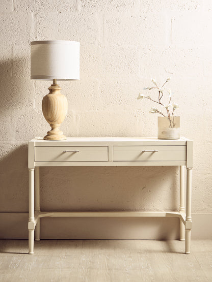 Cambridge Ivory Desk with 2 Drawers