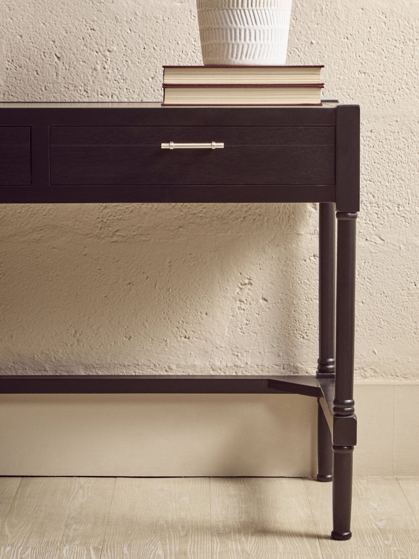 Cambridge 2 Drawer Black Finish Desk