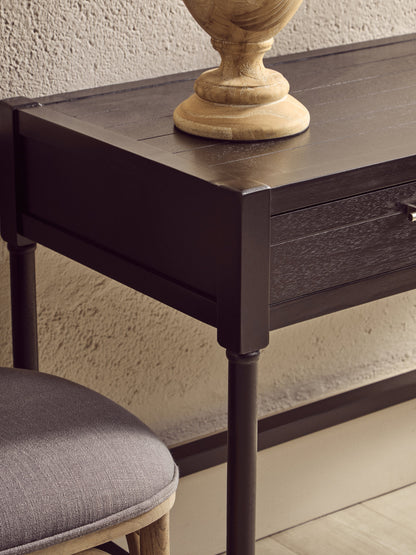 Cambridge 2 Drawer Black Finish Desk