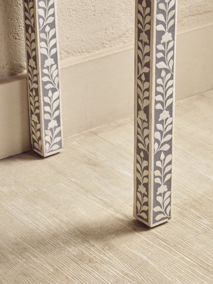 Lana Bone Inlay Desk with 3 Drawers