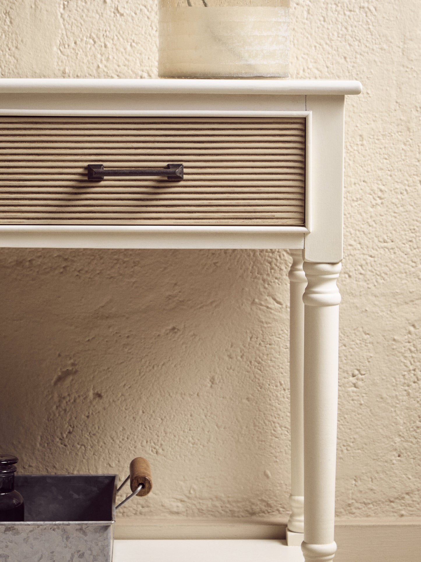Cambridge 2 Drawers White Console Table