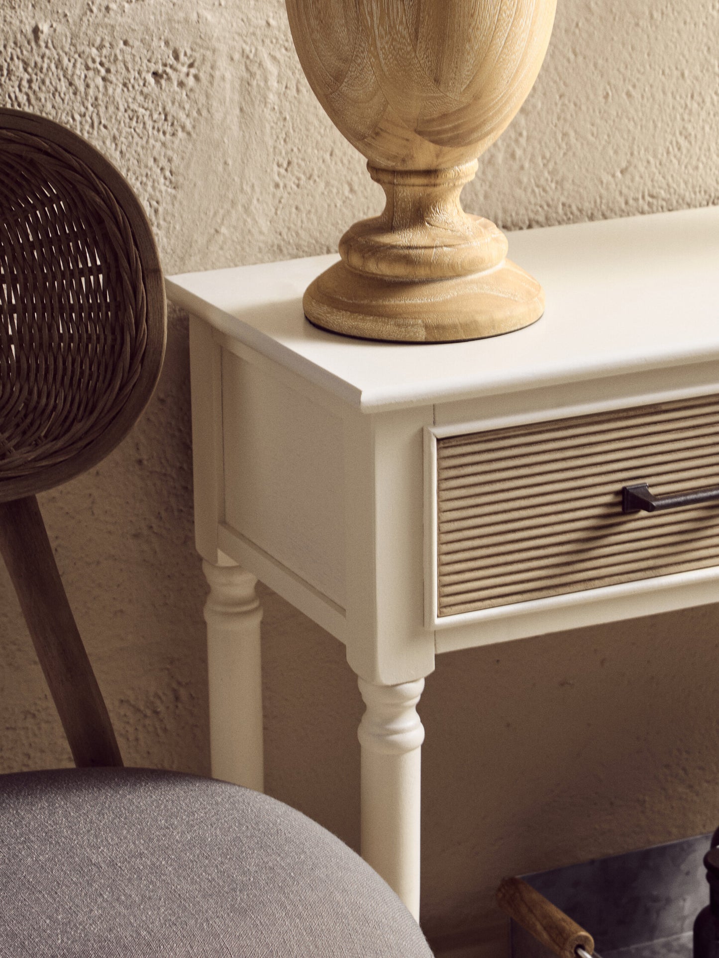 Cambridge 2 Drawers White Console Table