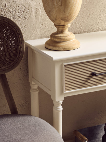 Cambridge 2 Drawers White Console Table