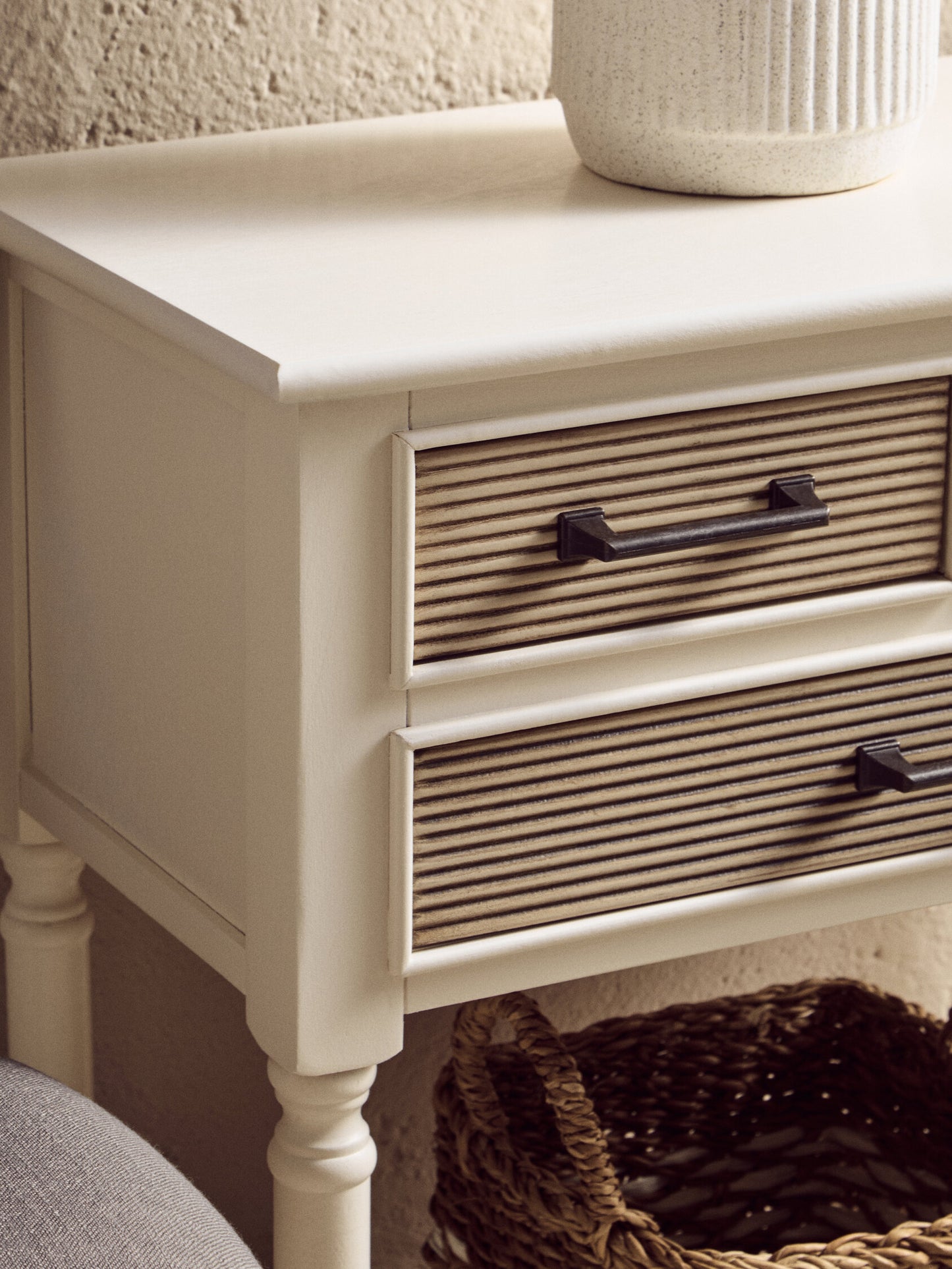 Cambridge 3 Drawers White Console Table