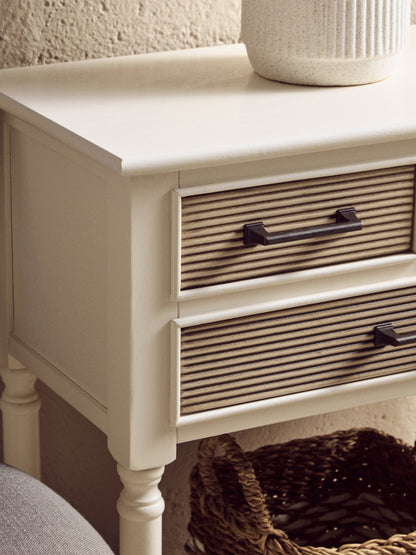 Cambridge 3 Drawers White Console Table