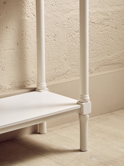 Cambridge 4 Drawer White Console Table