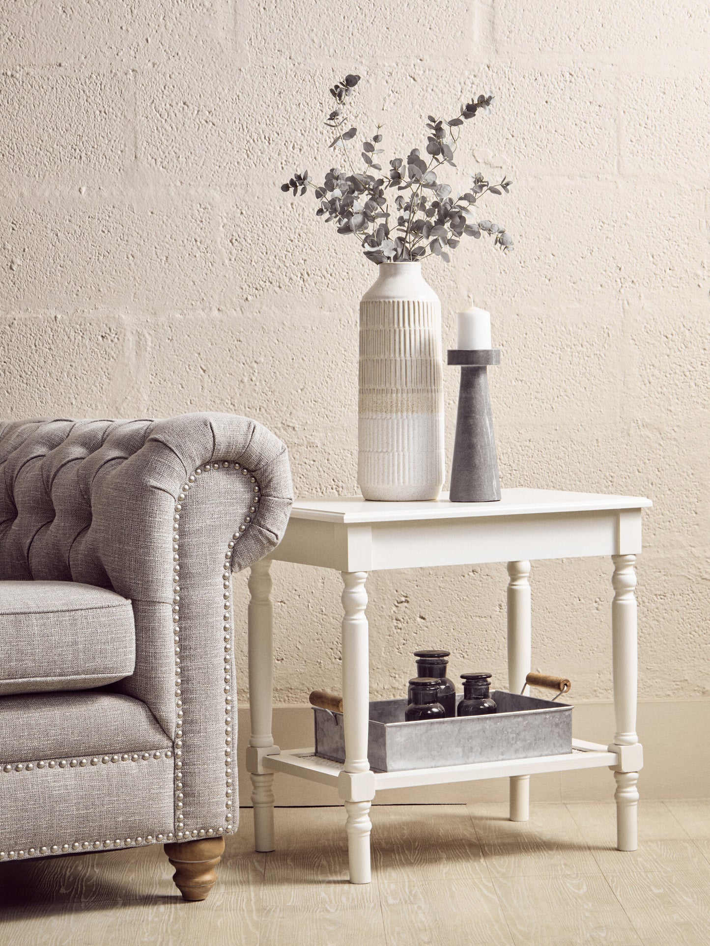 Cambridge White Side Table