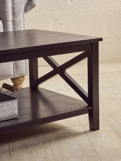Cambridge Black Wood Coffee Table