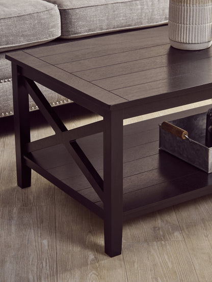 Cambridge Black Wood Coffee Table