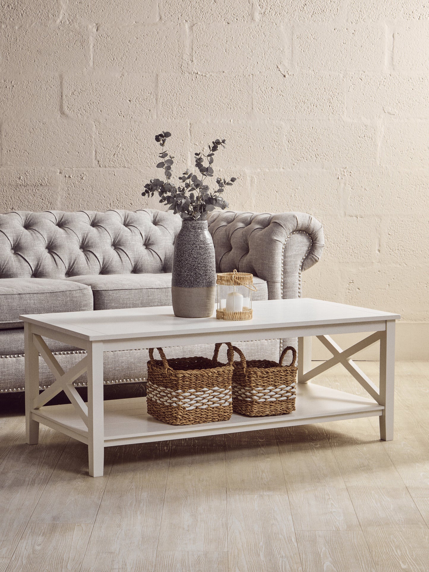 Cambridge White Rectangular Coffee Table