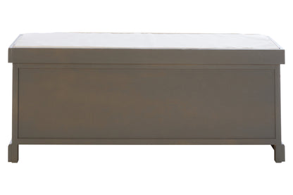 Cambridge Grey Three Drawer Storage Bench with Cushion
