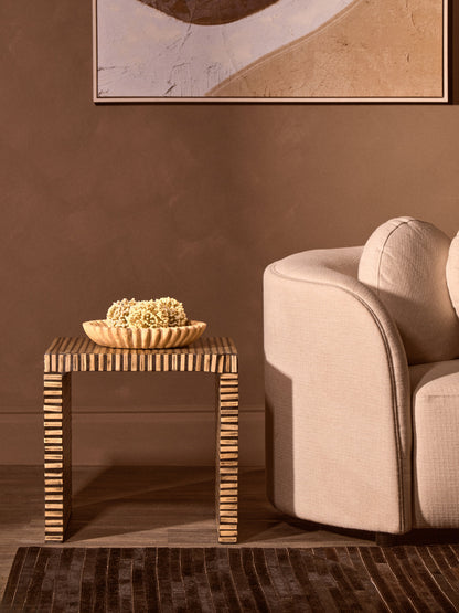 Argentina Bamboo Inlay Side Table