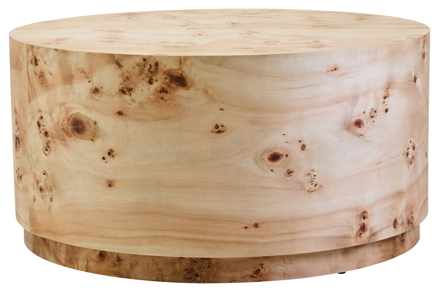 Aspen Round Burl Wood Coffee Table