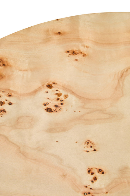 Aspen Round Burl Wood Coffee Table