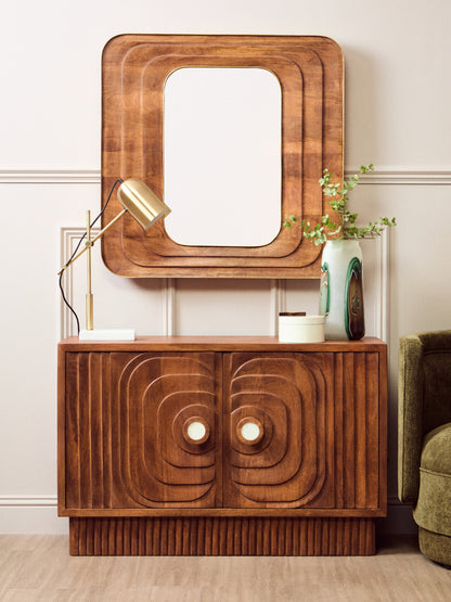 Brando 2 Door Mango Wood Carved Sideboard