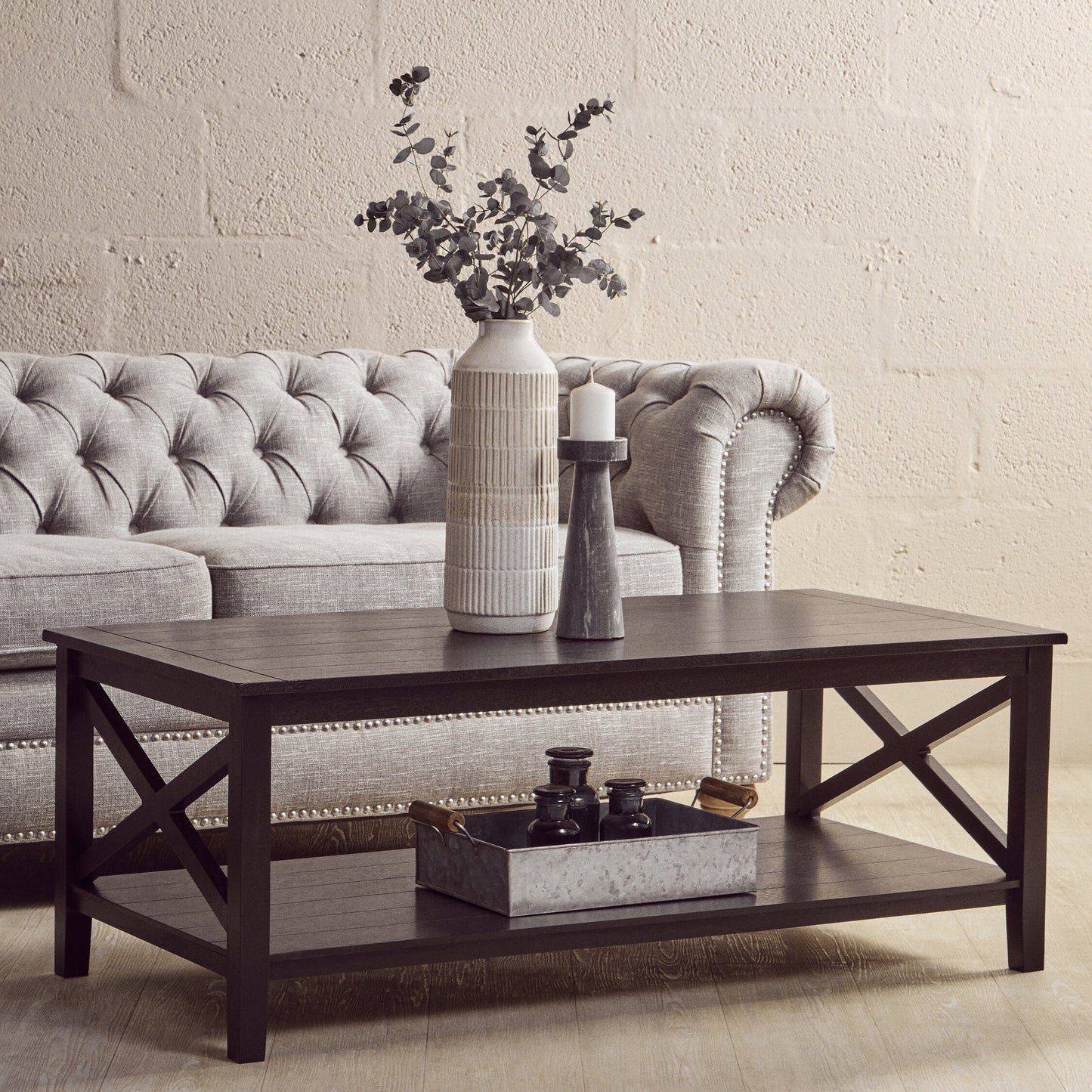 Cambridge Black Wood Coffee Table