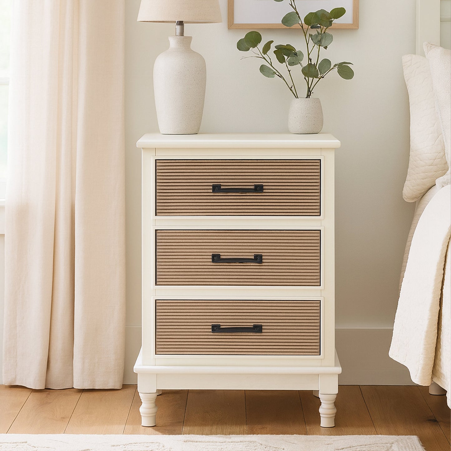 Cambridge White 3 Drawer Chest