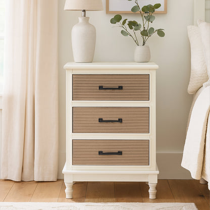 Cambridge White 3 Drawer Chest