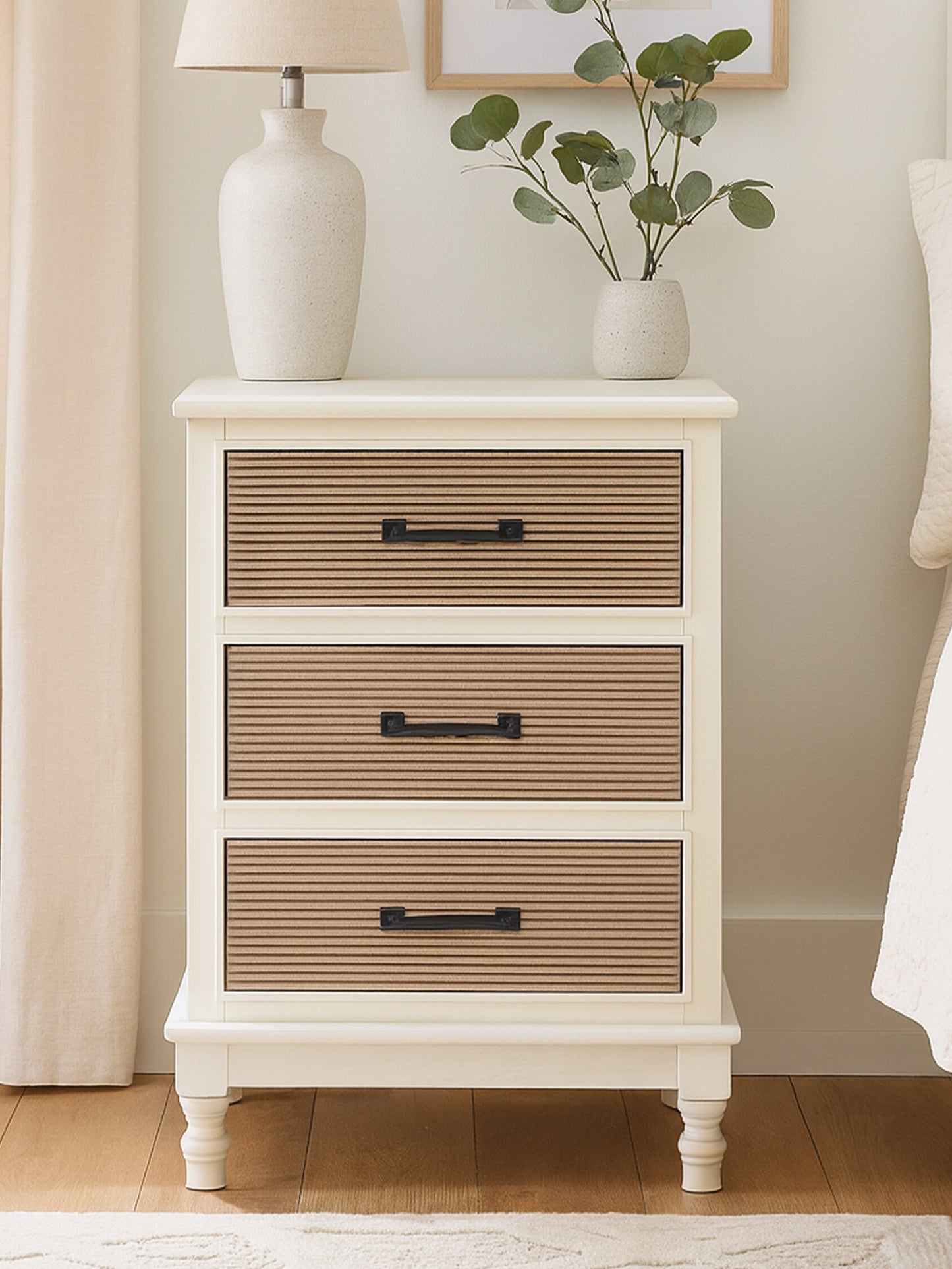 Cambridge White 3 Drawer Chest