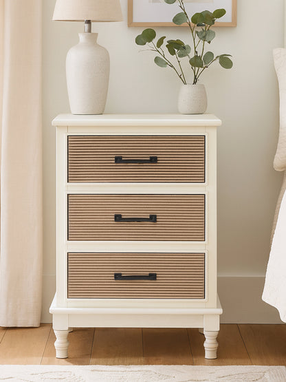 Cambridge White 3 Drawer Chest