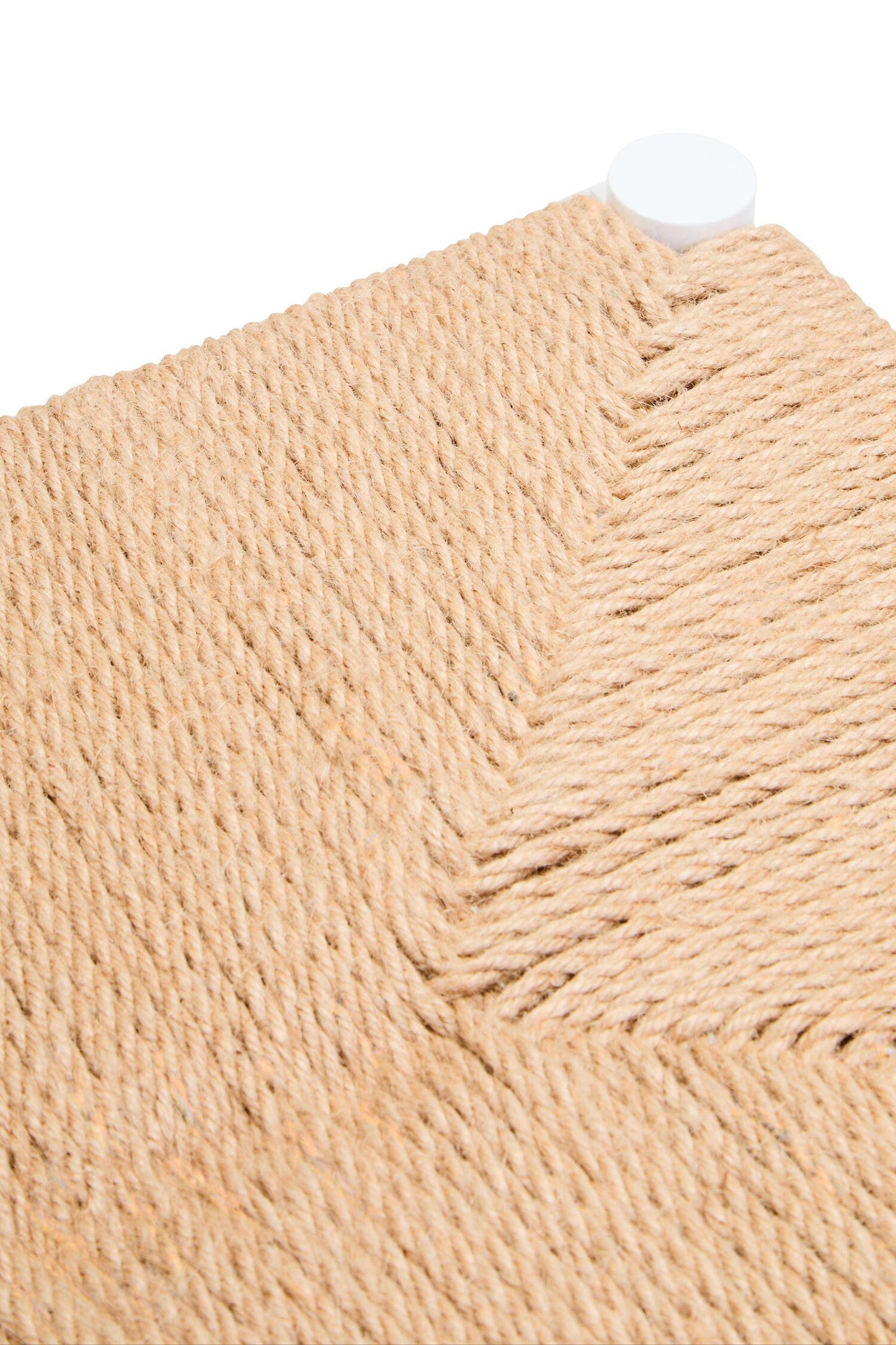 Bali Small Natural Rope and White Wood Bench