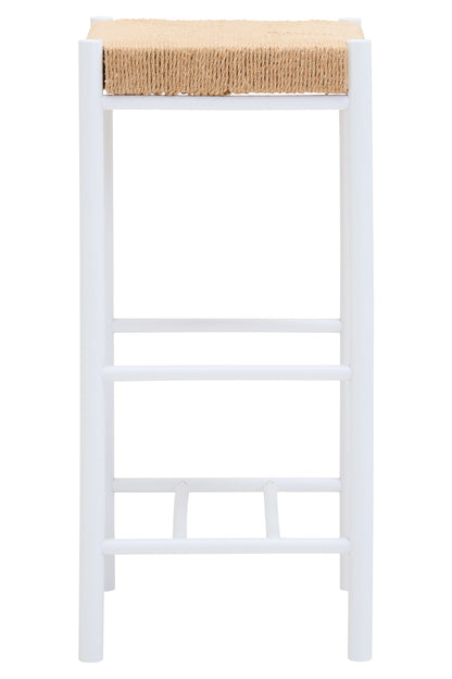 Bali Natural Rope and White Bar Stool