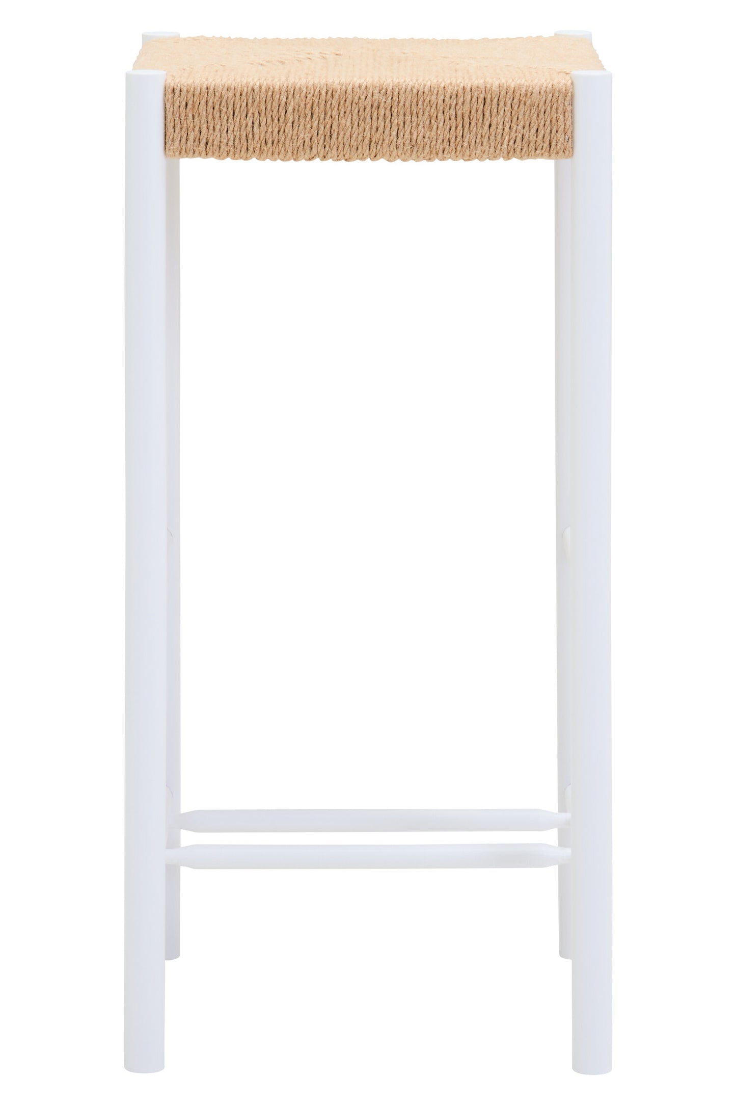 Bali Natural Rope and White Bar Stool