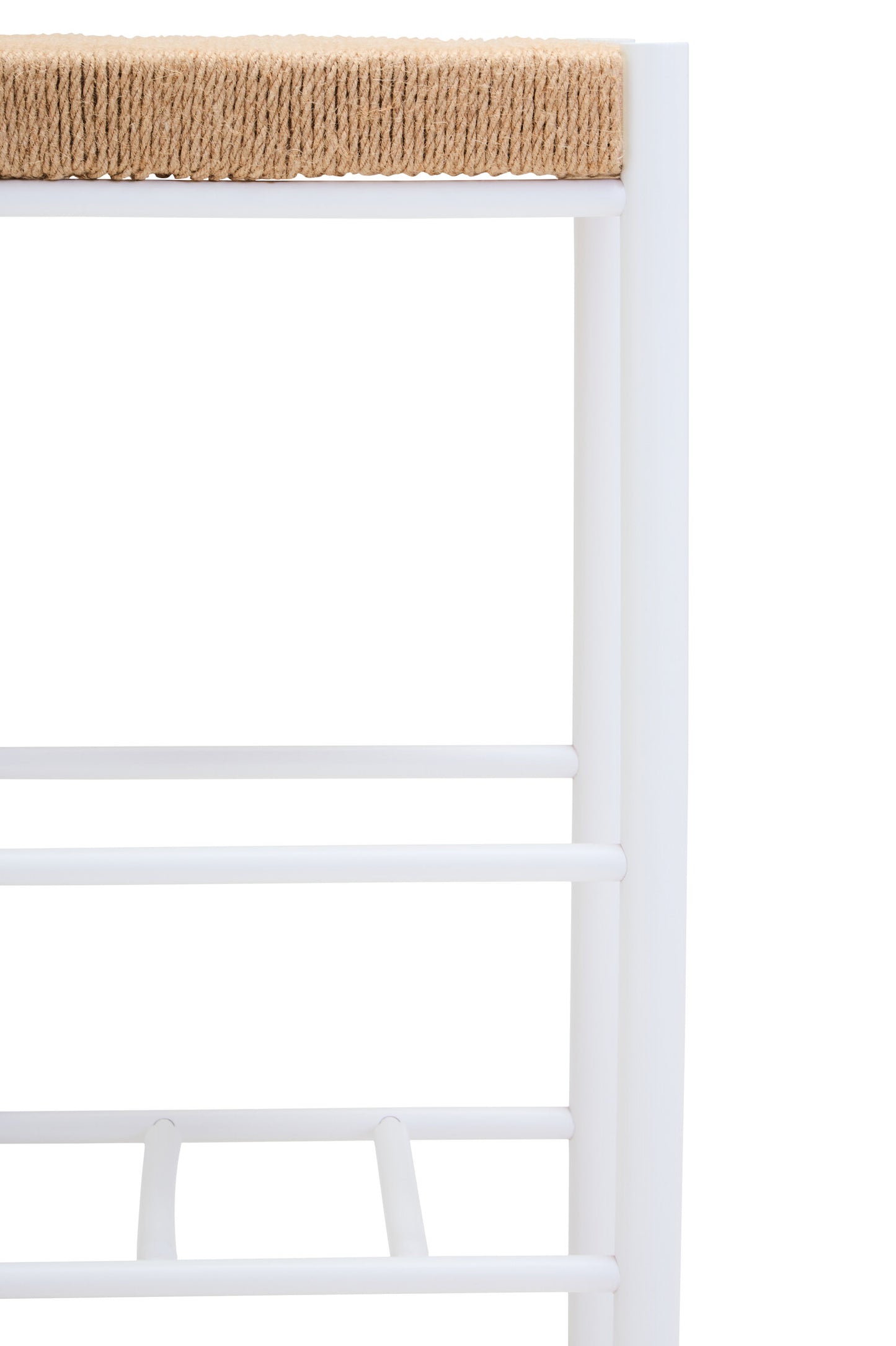 Bali Natural Rope and White Bar Stool
