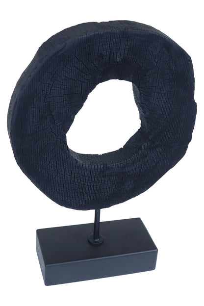 Luxe Decor Small Rustic Mango Wood Sculpture On Stand Ornament | Bali & Blue
