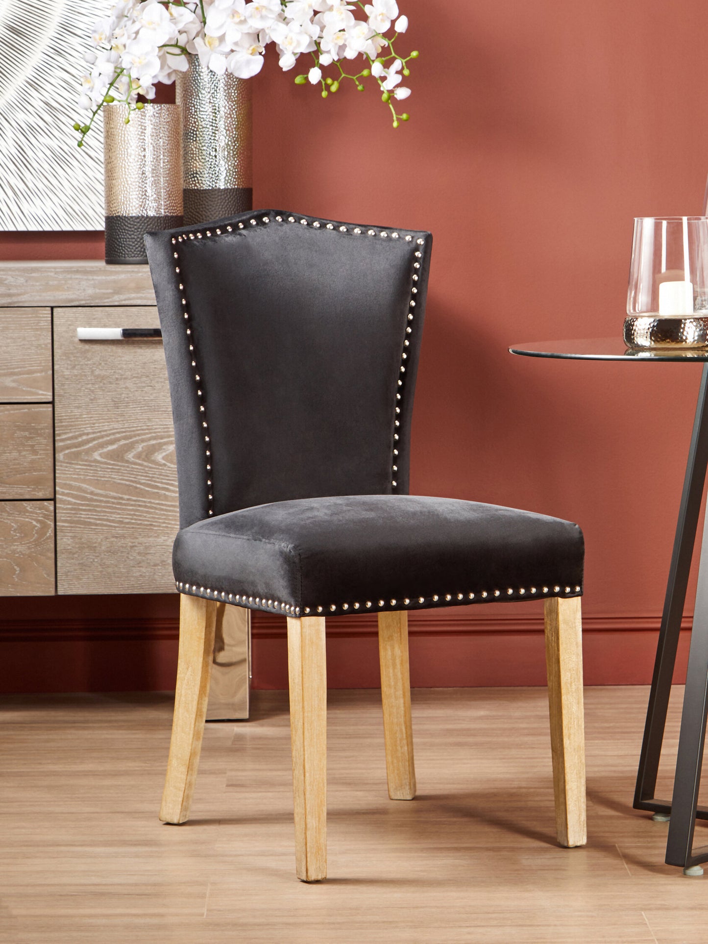 Davenport Luxe Black Dining Chair