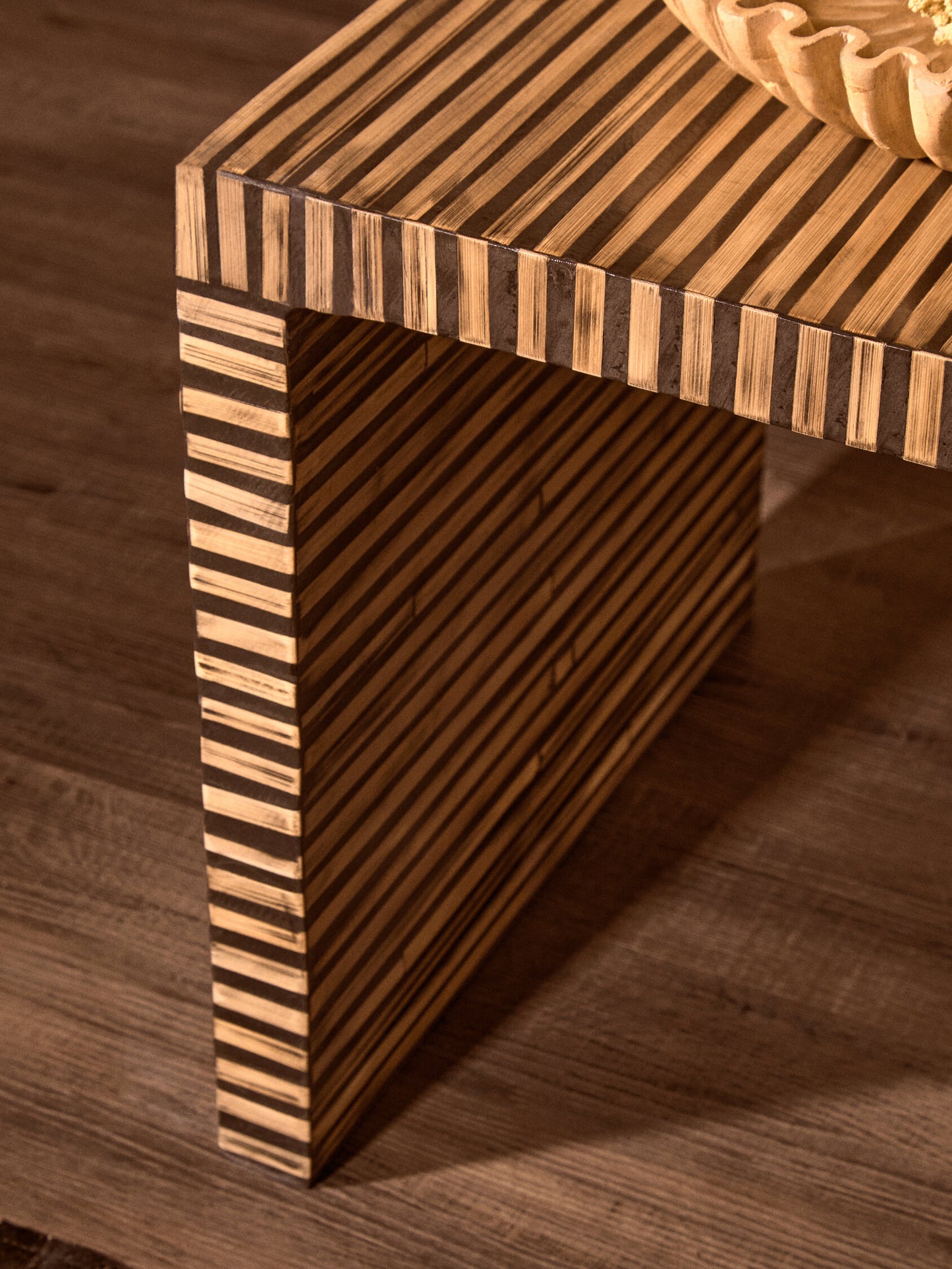 Argentina Bamboo Inlay Side Table