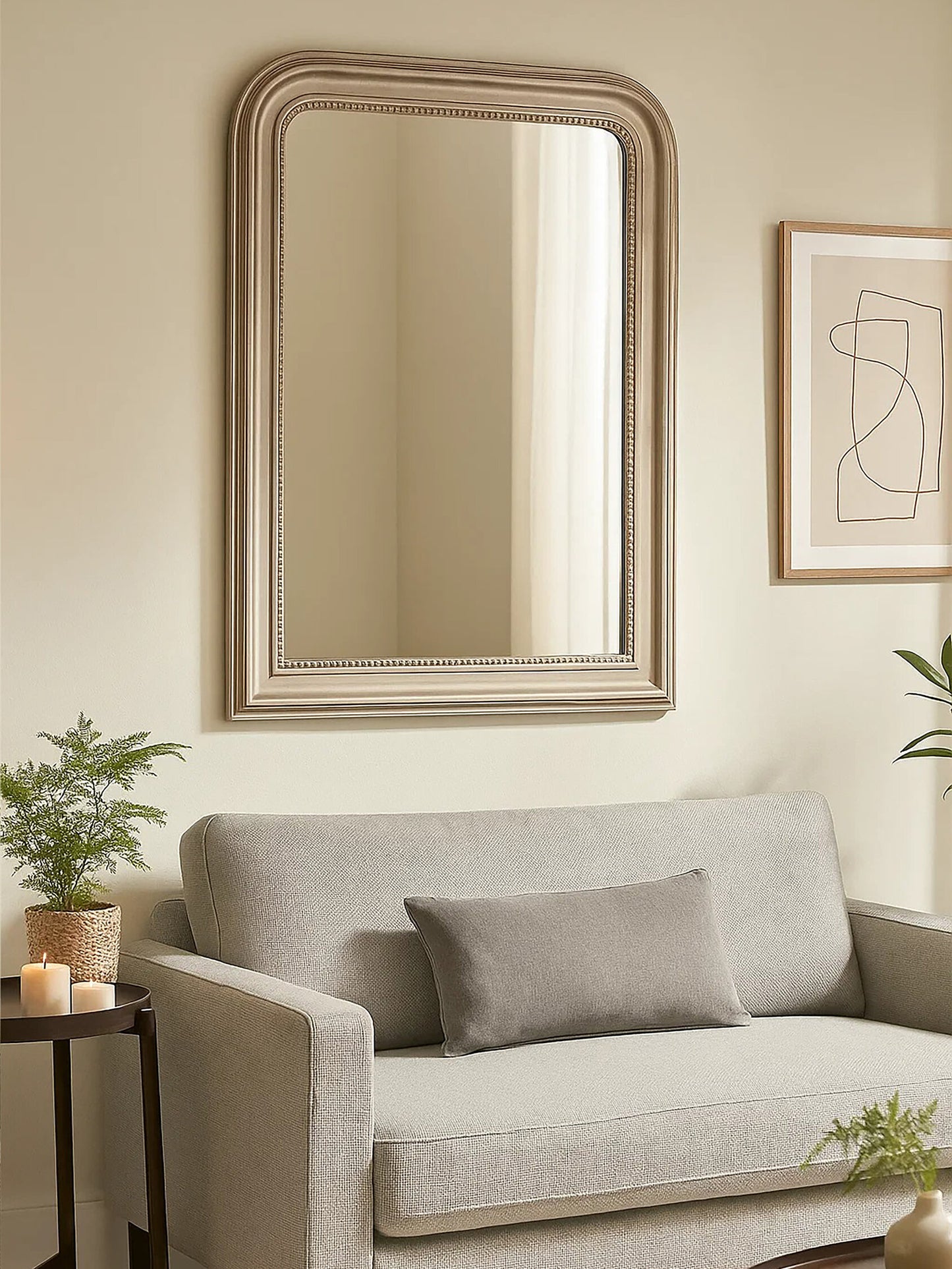 Bronte Luxe Silver Frame Wall Mirror