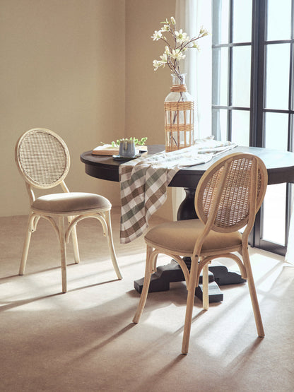 Fiji White Wash Elm Wood Dining Chair