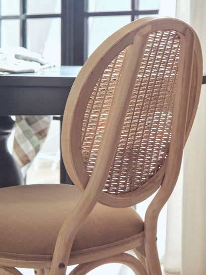 Fiji White Wash Elm Wood Dining Chair